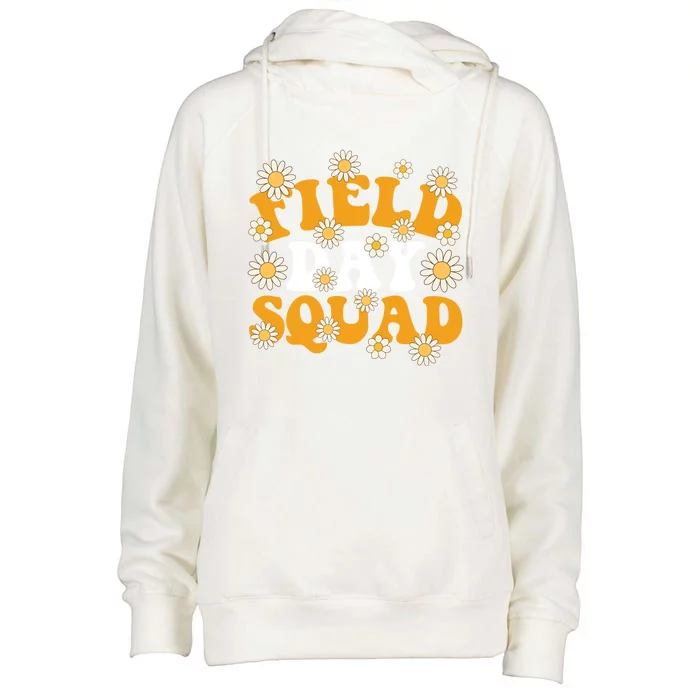 Field Day Squad Teacher Gift Womens Funnel Neck Pullover Hood