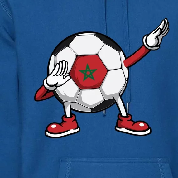 Funny Dabbing Soccer Morocco Jersey Moroccan Football Lovers Gift Premium Hoodie