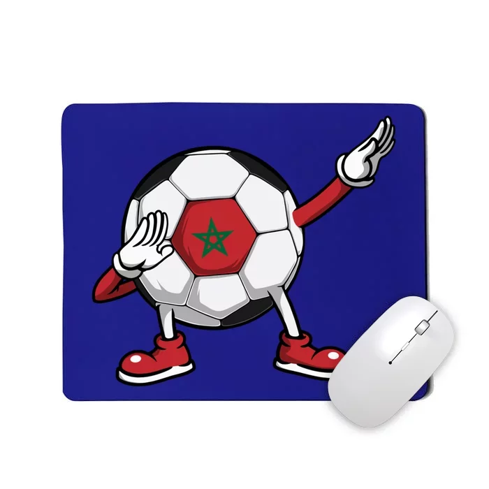 Funny Dabbing Soccer Morocco Jersey Moroccan Football Lovers Gift Mousepad