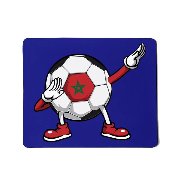 Funny Dabbing Soccer Morocco Jersey Moroccan Football Lovers Gift Mousepad