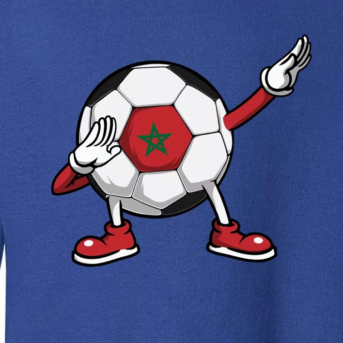 Funny Dabbing Soccer Morocco Jersey Moroccan Football Lovers Gift Toddler Sweatshirt