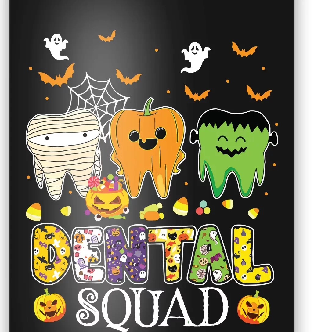 Funny Dental Squad Costume Denstist Halloween Poster