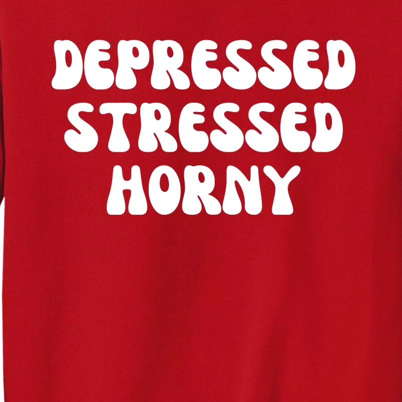 Funny Depressed Stressed Horny Sweatshirt