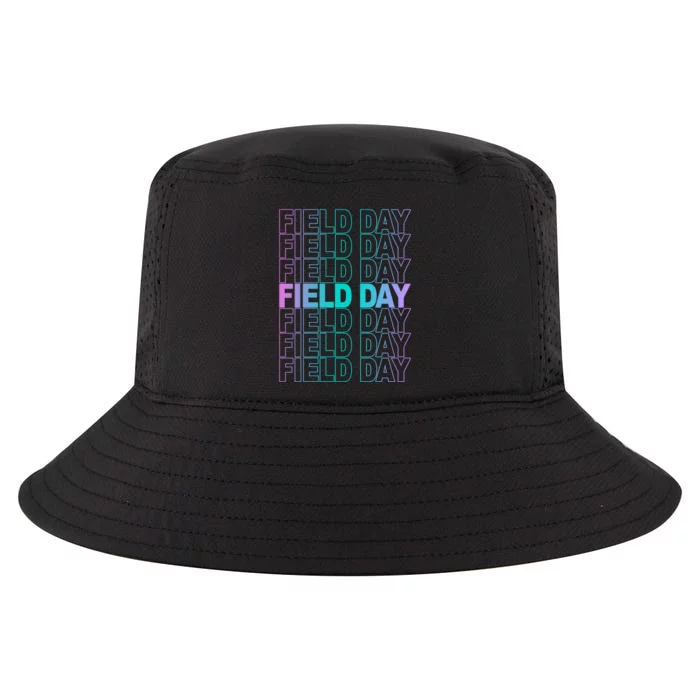 Field Day School Neon Retro Cool Comfort Performance Bucket Hat