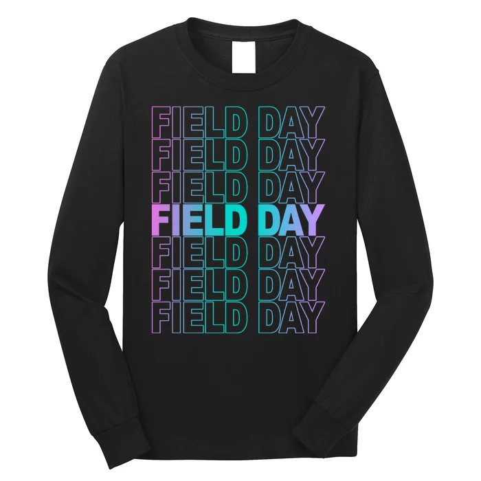 Field Day School Neon Retro Long Sleeve Shirt