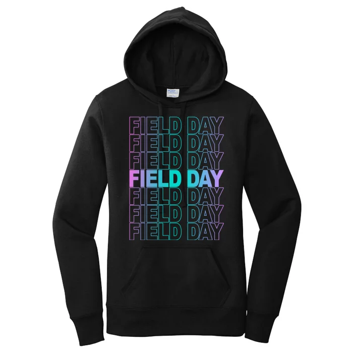 Field Day School Neon Retro Women's Pullover Hoodie