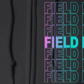 Field Day School Neon Retro Full Zip Hoodie