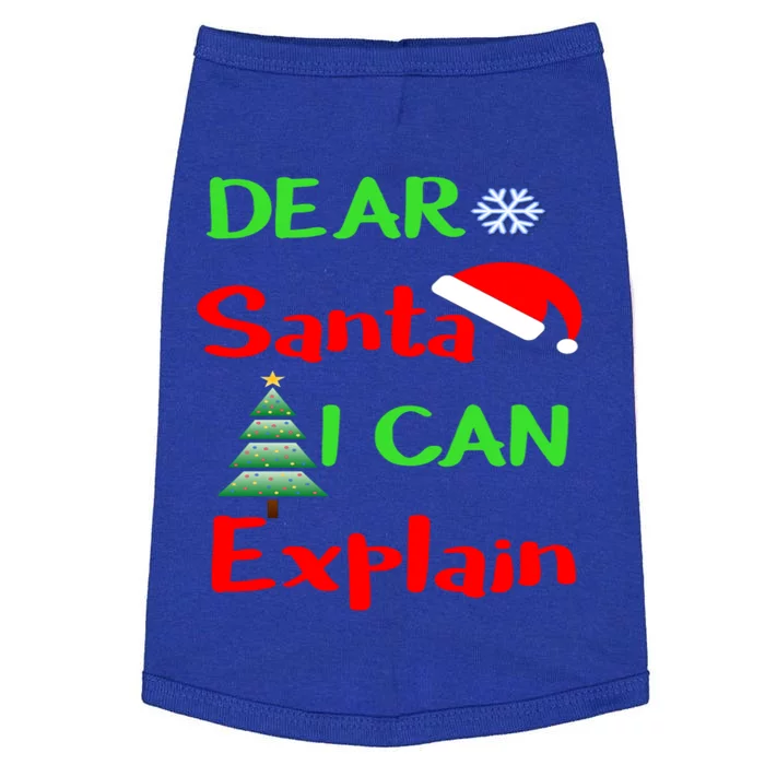 Funny Dear Santa I Can Explain Christmas Xmas Sweater Jumper Cute Gift Doggie Tank