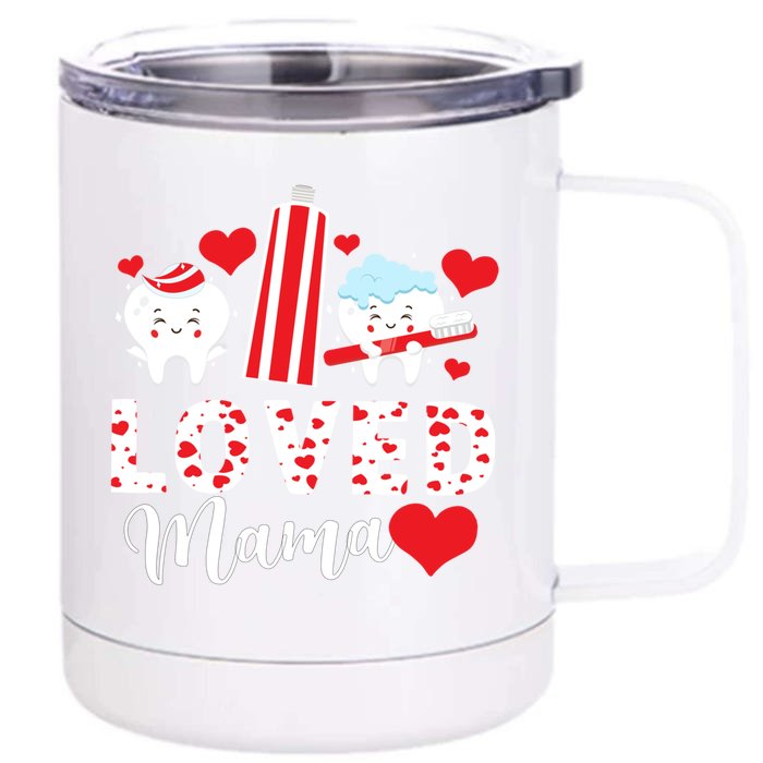 Funny Dental Squad Valentine's Day Dental Assistant Gift Front & Back 12oz Stainless Steel Tumbler Cup