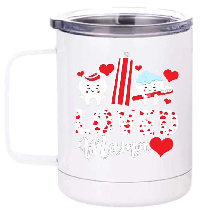 Funny Dental Squad Valentine's Day Dental Assistant Gift Front & Back 12oz Stainless Steel Tumbler Cup