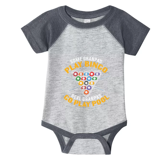 Father's Day Some Grandpas Play Bingo Billiards Dad Gift For Dad Infant Baby Jersey Bodysuit