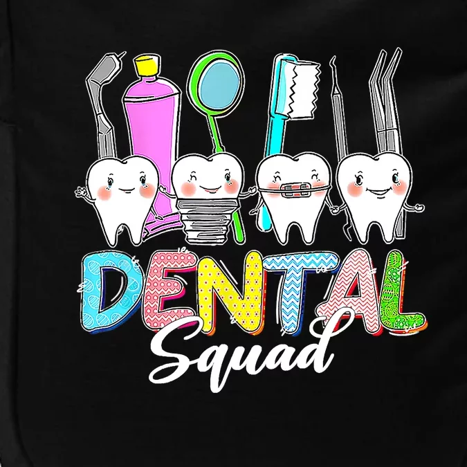 Funny Dental Squad Bunny Teeth Dentist Happy Easter Day Impact Tech Backpack