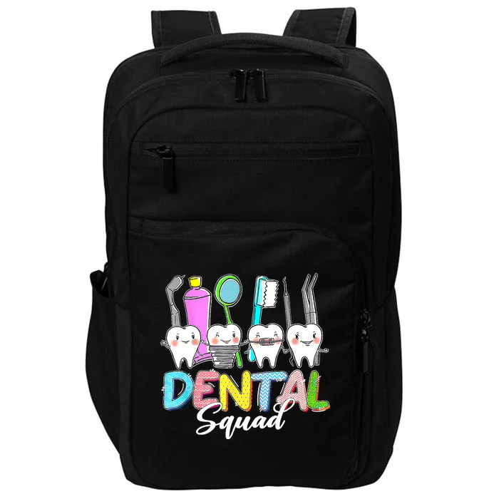 Funny Dental Squad Bunny Teeth Dentist Happy Easter Day Impact Tech Backpack