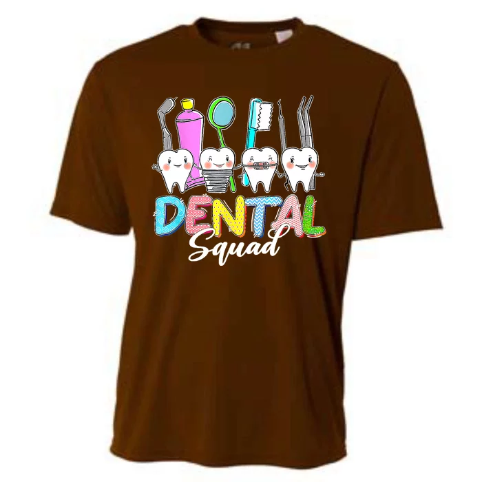 Funny Dental Squad Bunny Teeth Dentist Happy Easter Day Cooling Performance Crew T-Shirt