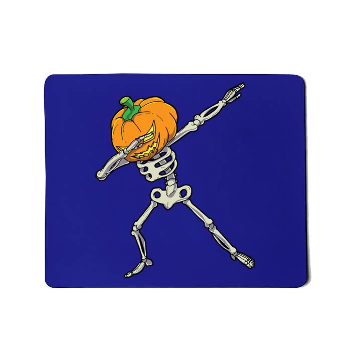 Funny Dabbing Skeleton Pumpkin Halloween Dab Step Gift Mousepad