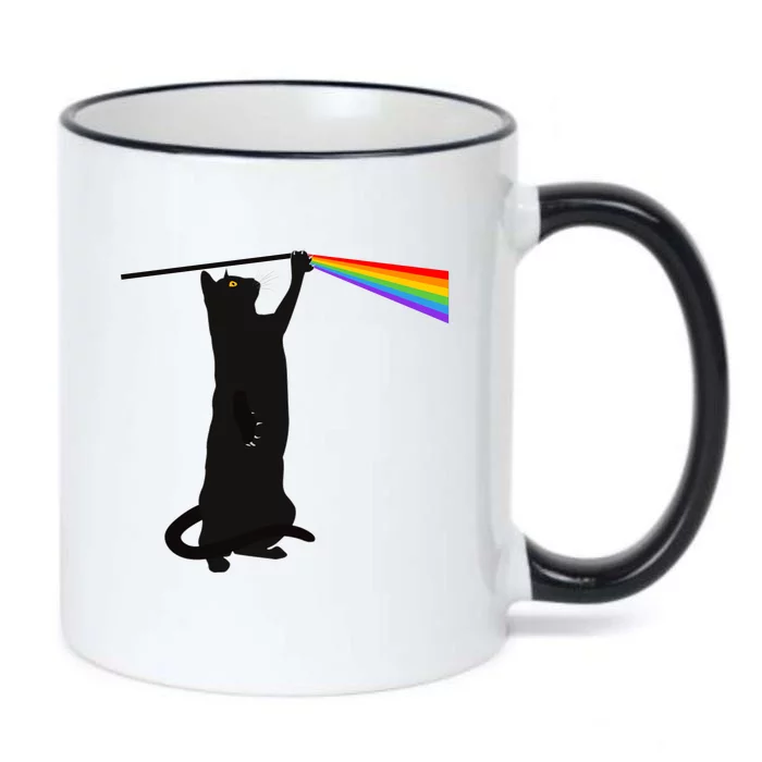 Funny Dark Side Of The Cat Black Color Changing Mug