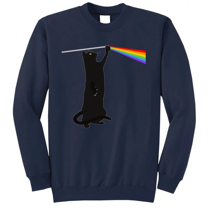 Funny Dark Side Of The Cat Tall Sweatshirt