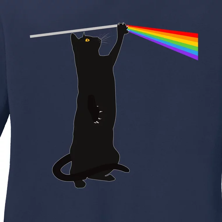 Funny Dark Side Of The Cat Ladies Long Sleeve Shirt