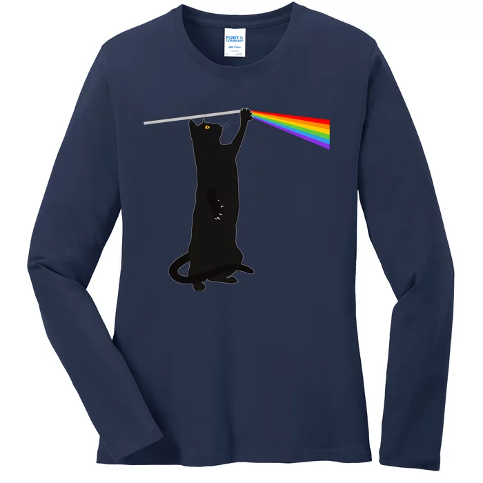 Funny Dark Side Of The Cat Ladies Long Sleeve Shirt