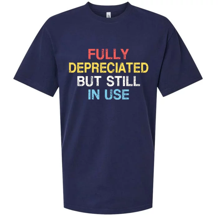 Fully Depreciated Still In Use For Accounting Retro Graphic Sueded Cloud Jersey T-Shirt