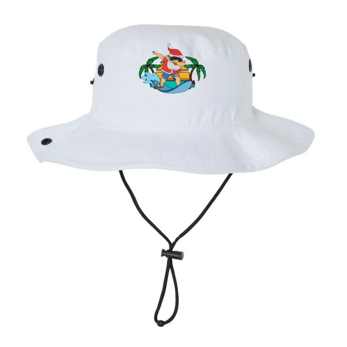 Funny Dabbing Santa Claus Surfing Summer Christmas In July Legacy Cool Fit Booney Bucket Hat