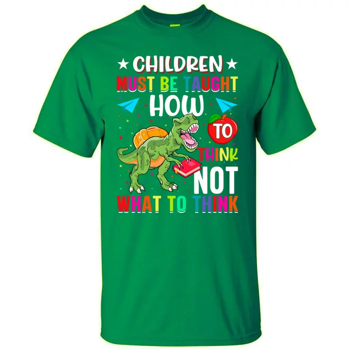 Funny Dinosaur Slogan Children Quote Students Quote Colorful Animals Tall T-Shirt