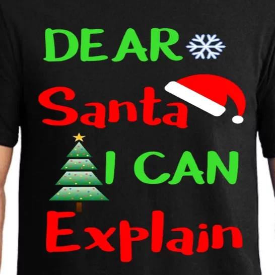 Funny Dear Santa I Can Explain Christmas Xmas Sweater Jumper Gift Pajama Set