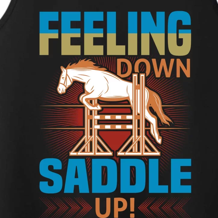 Feeling Down Saddle Up Performance Tank