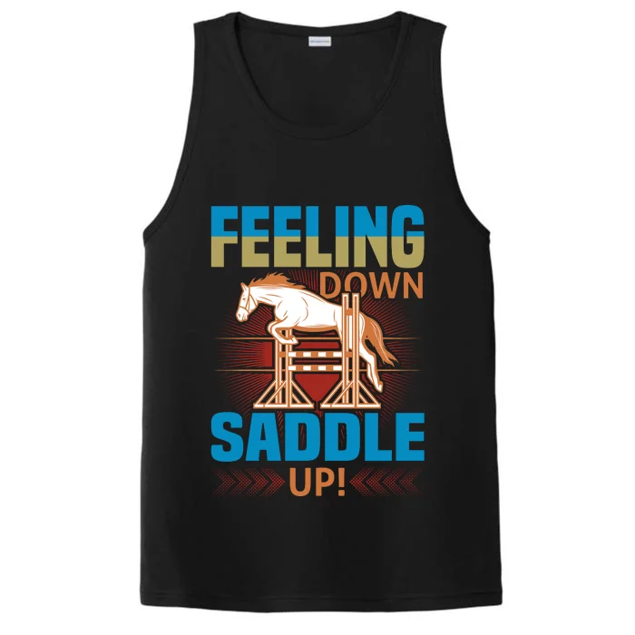 Feeling Down Saddle Up Performance Tank