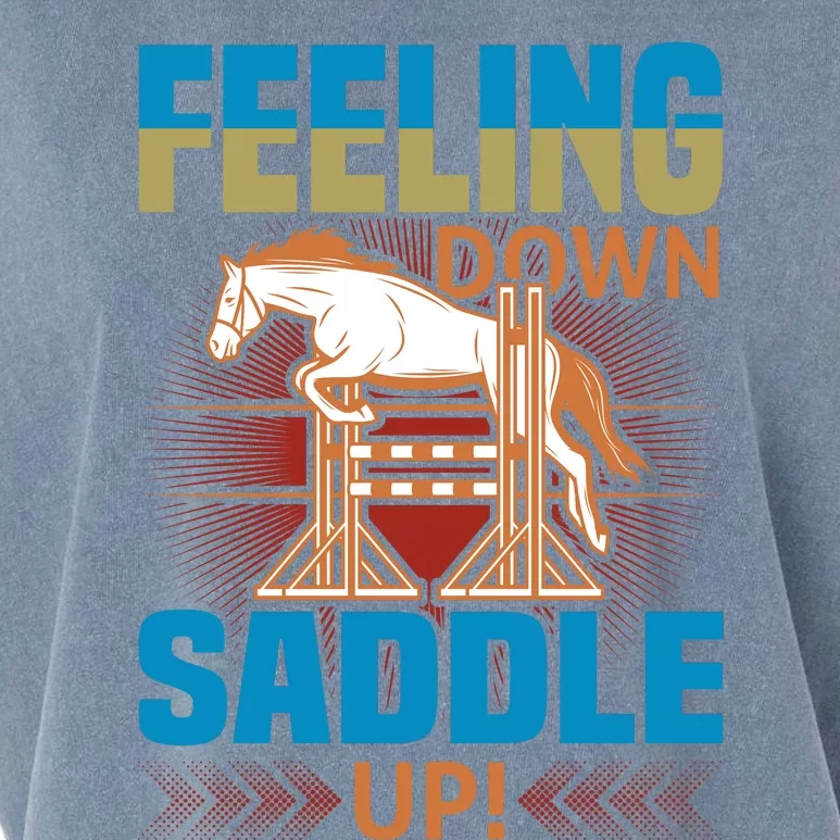 Feeling Down Saddle Up Garment-Dyed Women's Muscle Tee