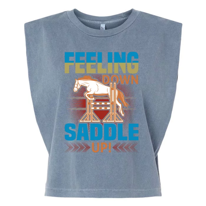 Feeling Down Saddle Up Garment-Dyed Women's Muscle Tee