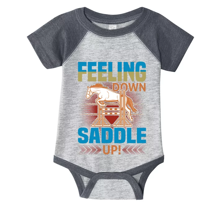 Feeling Down Saddle Up Infant Baby Jersey Bodysuit