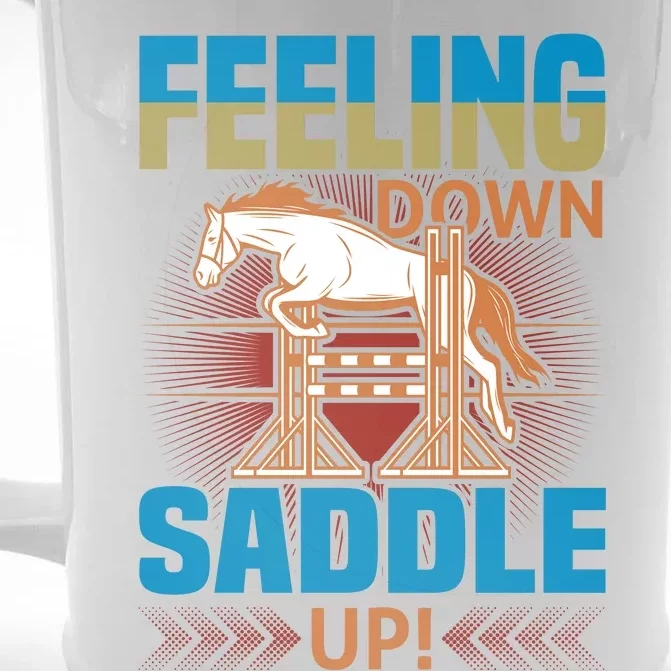 Feeling Down Saddle Up Front & Back Beer Stein