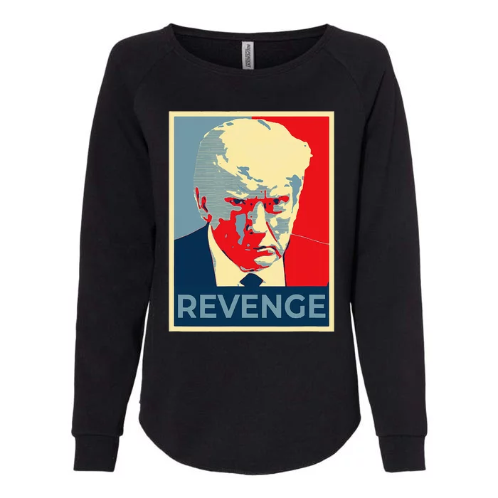 Free Donald Trump Mug Shot Republican Revenge MAGA 2024 Womens California Wash Sweatshirt