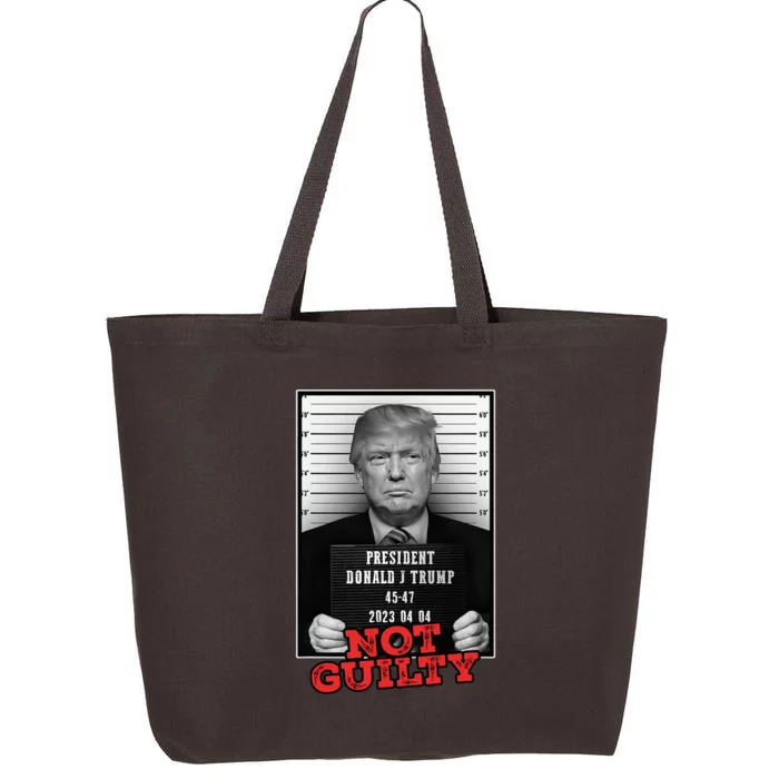 Funny Donald Trump Not Guilty Mug Shot Free Trump 2024 25L Jumbo Tote