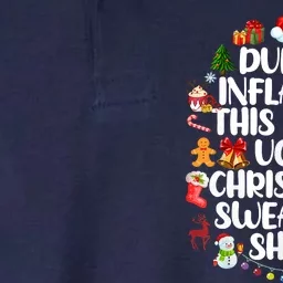 Funny Due To Inflation Ugly Christmas Sweaters Softstyle Adult Sport Polo