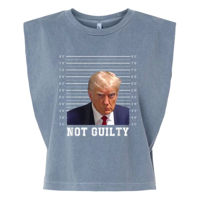 Free Donald Trump Mug Shot Republican President MAGA 2024 Garment-Dyed Women's Muscle Tee