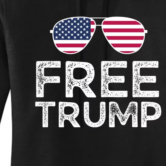 Free Donald Trump Republican Support Women's Pullover Hoodie