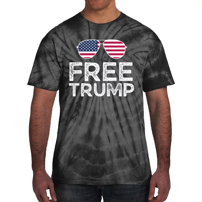 Free Donald Trump Republican Support Tie-Dye T-Shirt