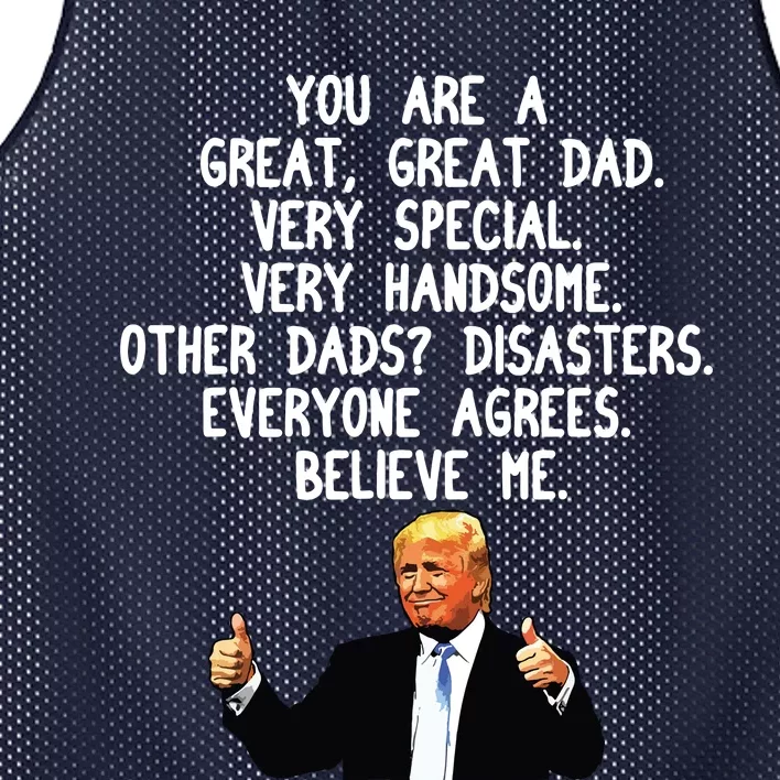 Funny Donald Trump Fathers Day Gag Gift Conservative Dad Mesh Reversible Basketball Jersey Tank