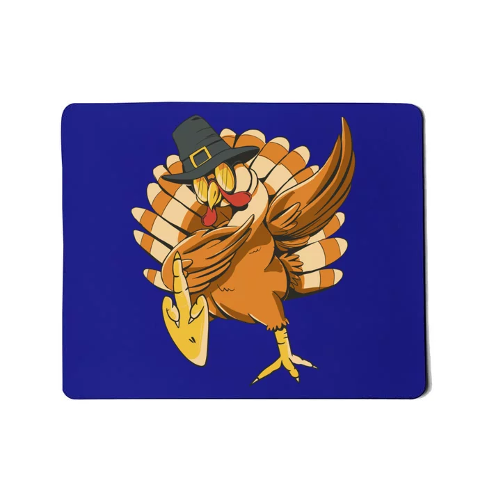 Funny Dabbing Turkey Adult Matching Thanksgiving Gift Mousepad