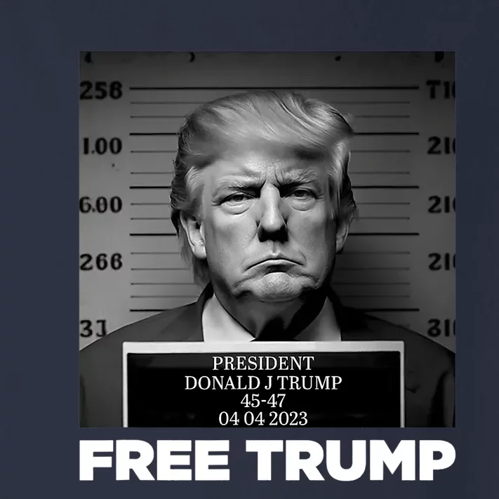 Free Donald Trump Mugshot Toddler Long Sleeve Shirt