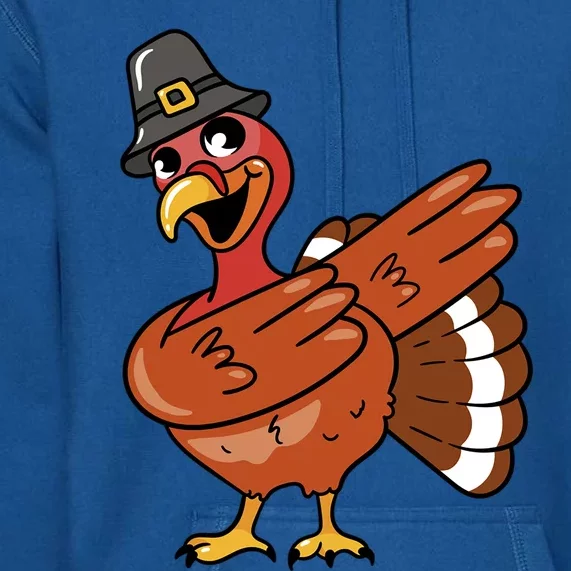 Funny Dabbing Turkey Happy Thanksgiving Day Cute Gift Premium Hoodie