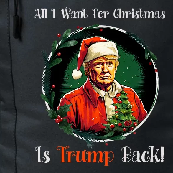 Funny Donald Trump Mug Shot All I Want For Christmas 2024 Premium Daily Commute Backpack