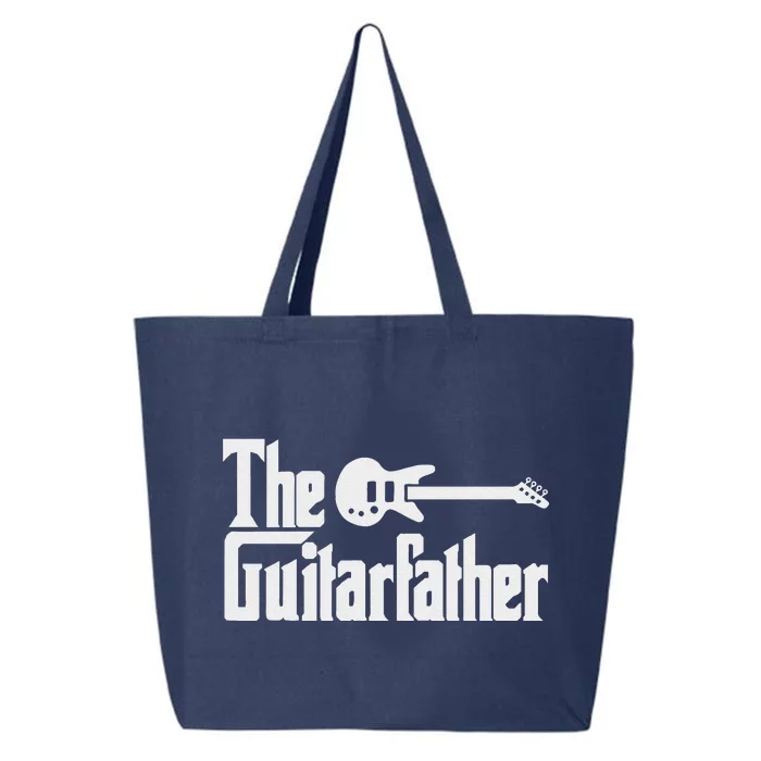 Fathers Day The Guitarfather Musician Guitarist Dad Gift 25L Jumbo Tote