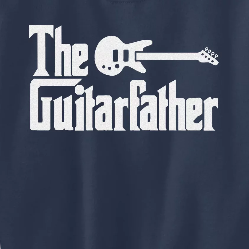 Fathers Day The Guitarfather Musician Guitarist Dad Gift Kids Sweatshirt