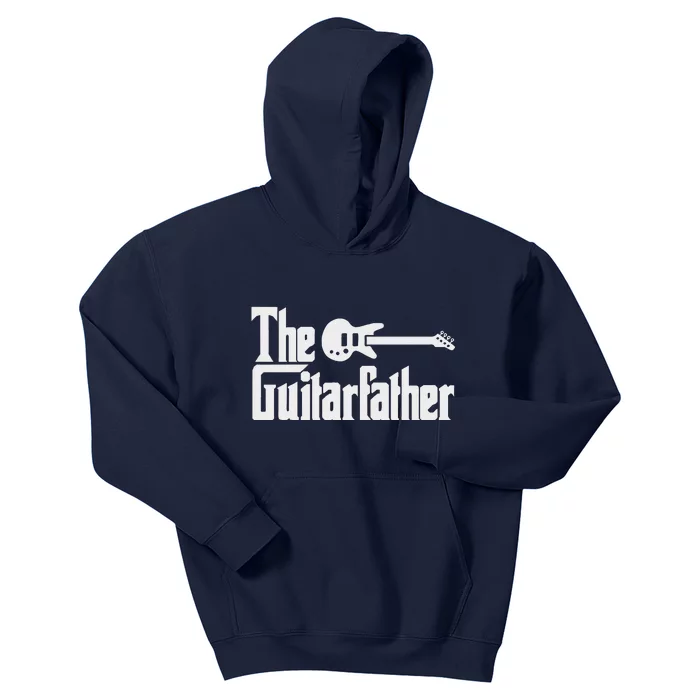 Fathers Day The Guitarfather Musician Guitarist Dad Gift Kids Hoodie