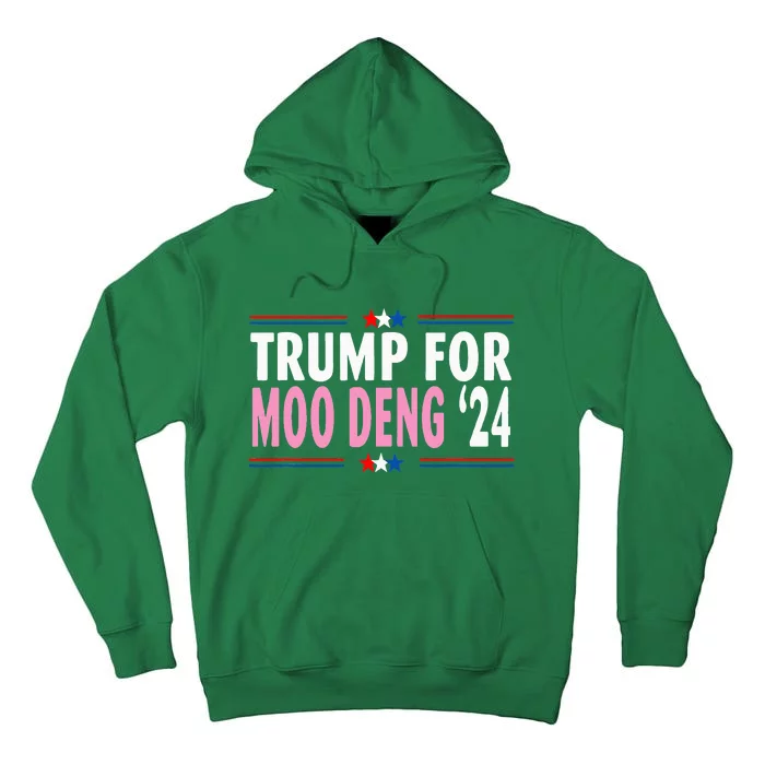 Funny Donald Trump For Moo Deng Cute Hippopotamus 2024 Tall Hoodie