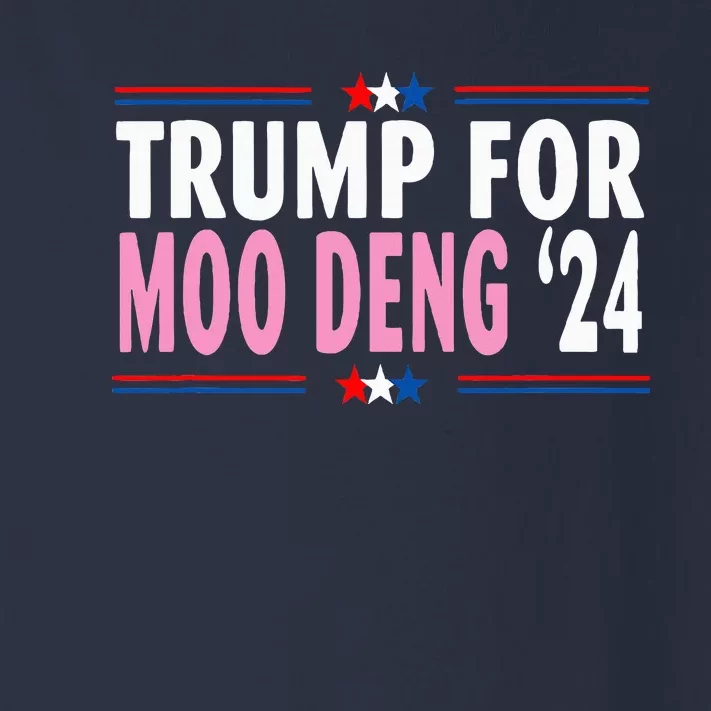 Funny Donald Trump For Moo Deng Cute Hippopotamus 2024 Toddler Long Sleeve Shirt