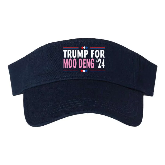 Funny Donald Trump For Moo Deng Cute Hippopotamus 2024 Valucap Bio-Washed Visor